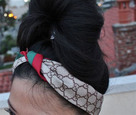 gucci scarf headband|Gucci headband on celebrities.